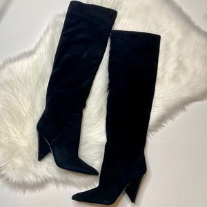 unique black boots
